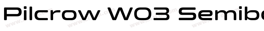 Pilcrow W03 Semibold字体转换